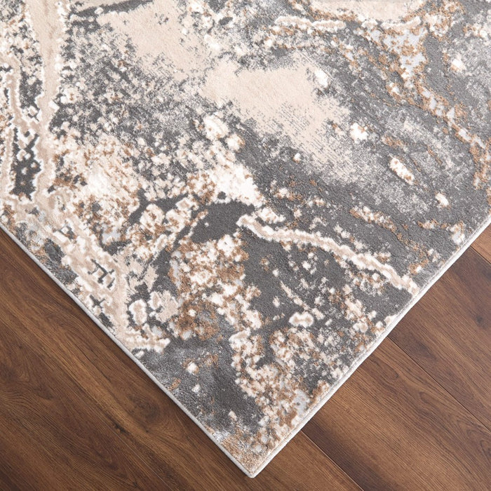 Lavin Rugs T4008 Besni 9'10" x 13'2" Marbled Rug, Grey Gold/Earth