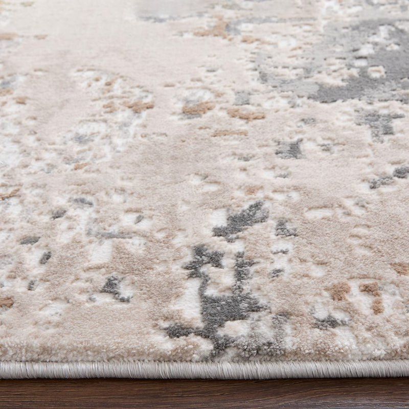 Lavin Rugs T4009 Besni 2' x 3' Marbled Rug, Grey Gold/Mineral Tones