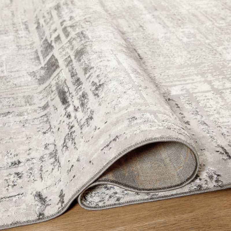 Lavin Rugs T4010 Greta 2' x 3' Weave Rug, Grey Silver/Blue