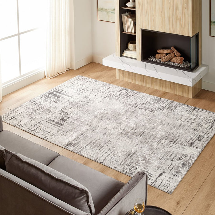 Lavin Rugs T4010 Greta 2'8" x 7'10" Weave Runner, Grey Silver/Blue