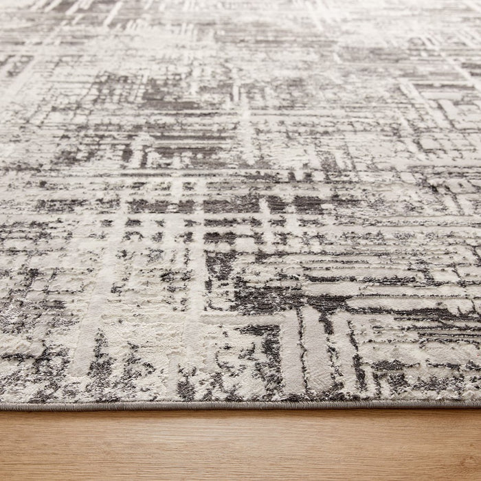 Lavin Rugs T4010 Greta 2'8" x 7'10" Weave Runner, Grey Silver/Blue