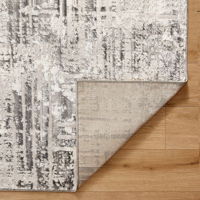 Lavin Rugs T4010 Greta 6'7" x 9'6" Weave Rug, Grey Silver/Blue