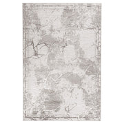 Lavin Rugs T4012 Greta 2' x 3' Striations Rug, Silver/Silver - T4012-0203