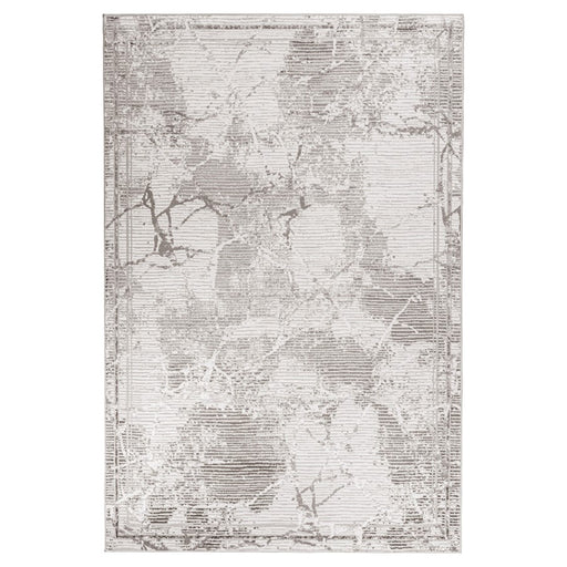 Lavin Rugs T4012 Greta 2'8"x7'10" Striations Runner, Silver/Silver - T4012-0208