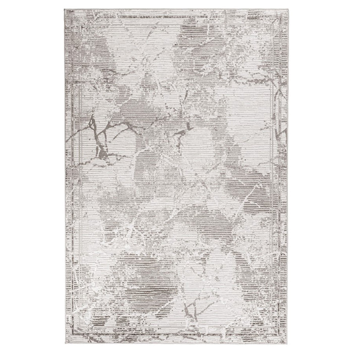 Lavin Rugs T4012 Greta 2'8"x7'10" Striations Runner, Silver/Silver - T4012-0208