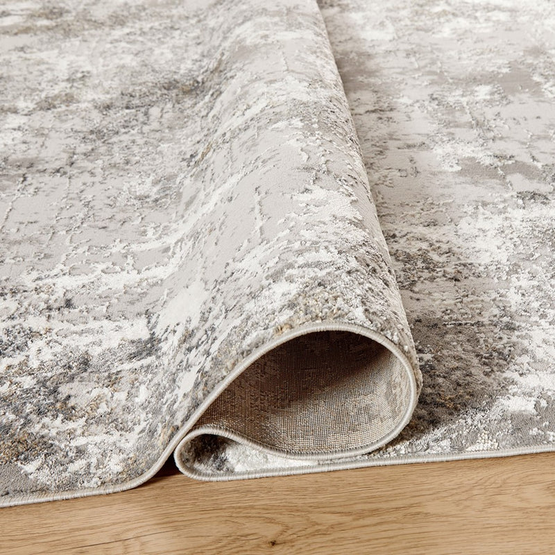 Lavin Rugs T4013 Greta 2' x 3' Painterly Rug, Grey Silver/Silver