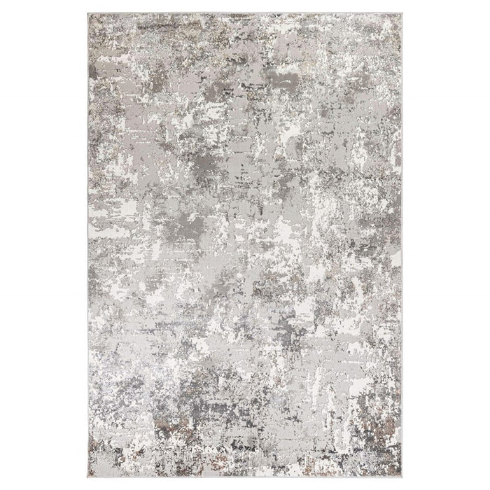 Lavin Rugs T4013 Greta 6'7" x 9'6" Painterly Rug, Silver/Silver - T4013-0609