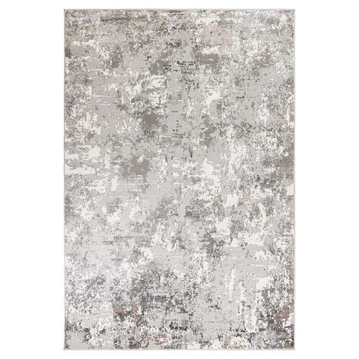 Lavin Rugs T4013 Greta 9'10" x 13'2" Painterly Rug, Silver/Silver - T4013-1013