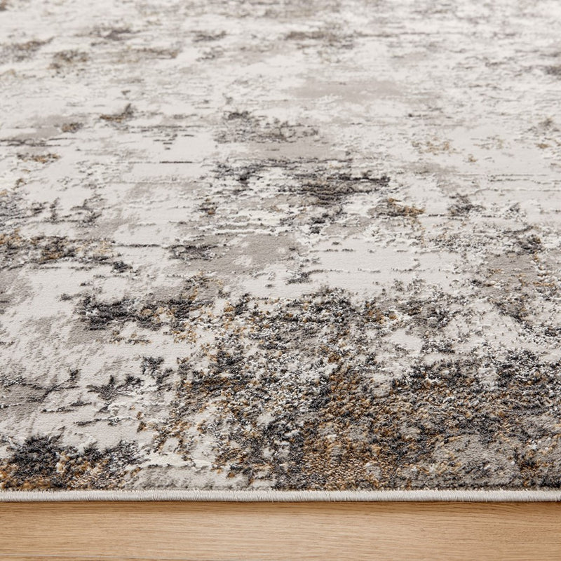Lavin Rugs T4013 Greta 9'10" x 13'2" Painterly Rug, Silver/Silver