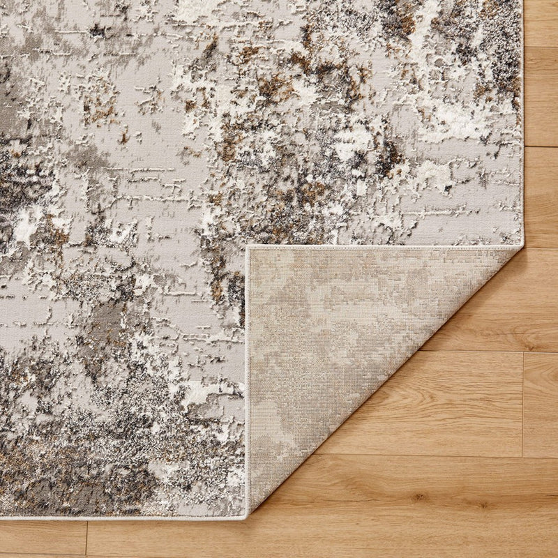 Lavin Rugs T4013 Greta 9'10" x 13'2" Painterly Rug, Silver/Silver