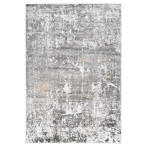 Lavin Rugs T4014 Greta 2' x 3' Painterly Rug, Grey Silver/Blue - T4014-0203