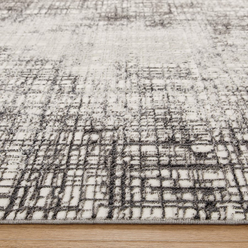 Lavin Rugs T4015 Greta 2' x 3' Weave Rug, Grey Silver/Silver