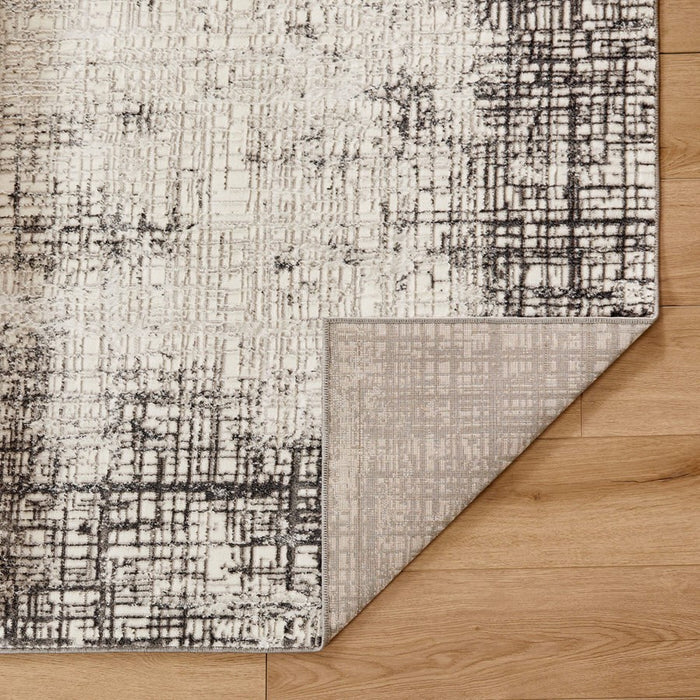 Lavin Rugs T4015 Greta 2'8" x 7'10" Weave Runner, Silver/Silver