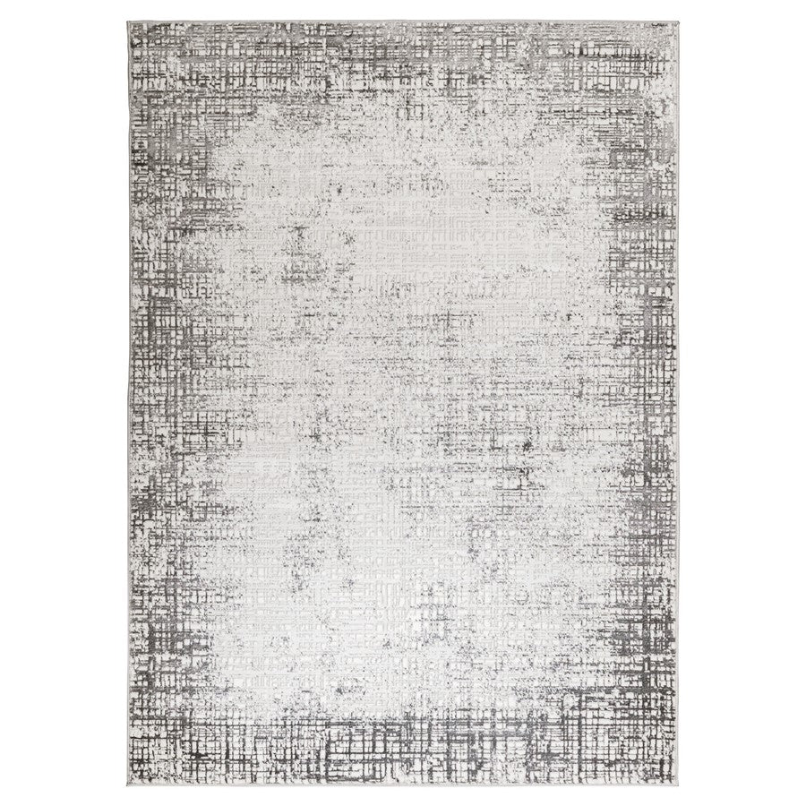 Lavin Rugs T4015 Greta 6'7" x 9'6" Weave Rug, Grey Silver/Silver - T4015-0609