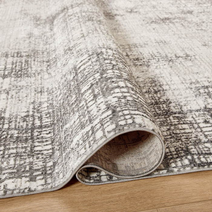 Lavin Rugs T4015 Greta 6'7" x 9'6" Weave Rug, Grey Silver/Silver