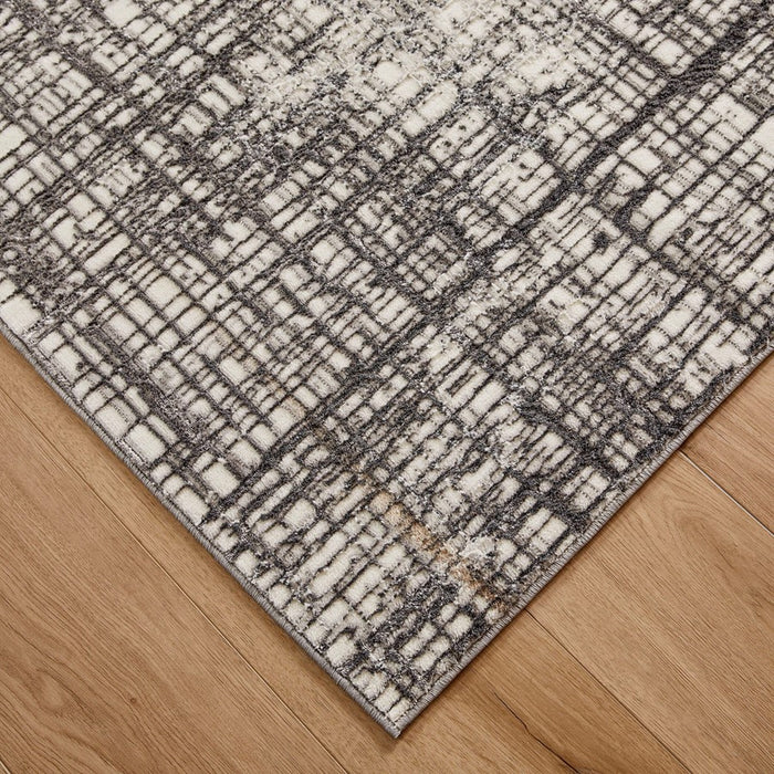 Lavin Rugs T4015 Greta 7'10" x 10'10" Weave Rug, Grey Silver/Silver