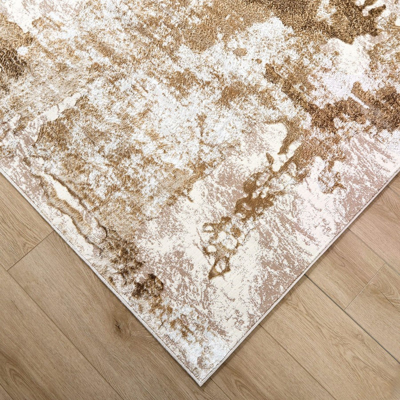Lavin Rugs T4016 Livia 7'10" x 10'10" Painterly Rug, Gold/Mineral