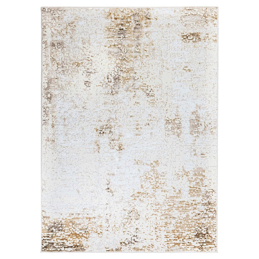 Lavin Rugs T4017 Livia 2'8" x 7'10" Painterly Runner, Gold/Mineral - T4017-0208