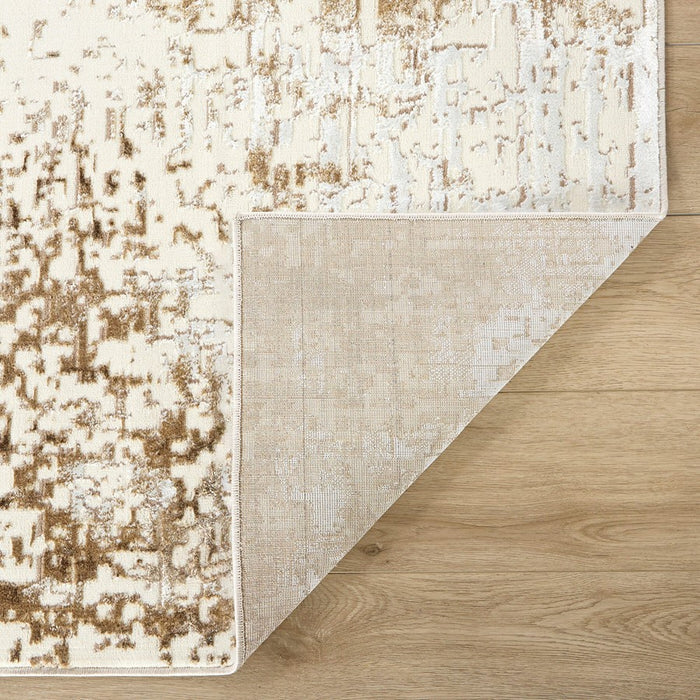 Lavin Rugs T4017 Livia 5'3" x 7'6" Painterly Rug, Gold/Mineral