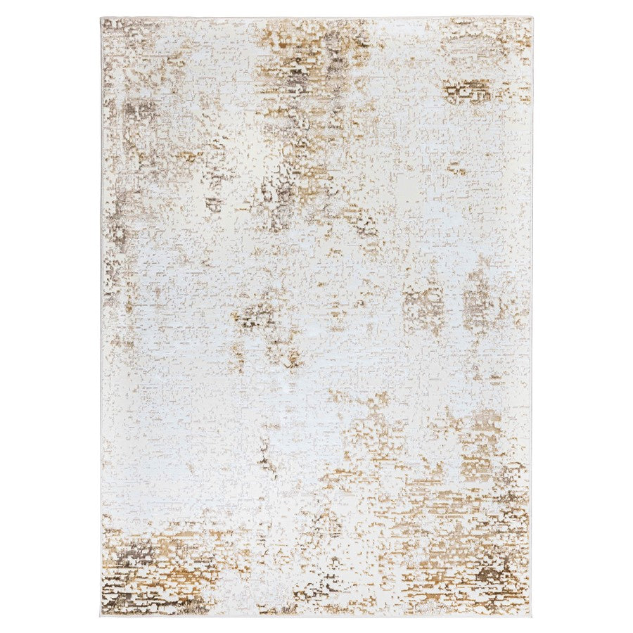 Lavin Rugs T4017 Livia 6'7" x 9'6" Painterly Rug, Gold/Mineral - T4017-0609