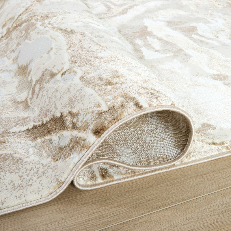 Lavin Rugs T4018 Livia 7'10" x 10'10" Marble Rug, Gold/Mineral