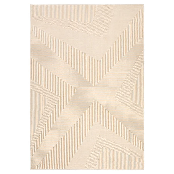 Lavin Rugs T4020 Livia 2'8" x 7'10" Geo Runner, Cream Gold/Gold - T4020-0208