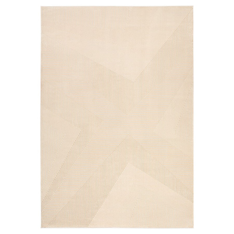 Lavin Rugs T4020 Livia 5'3" x 7'6" Geometric Rug, Cream Gold/Gold - T4020-0507