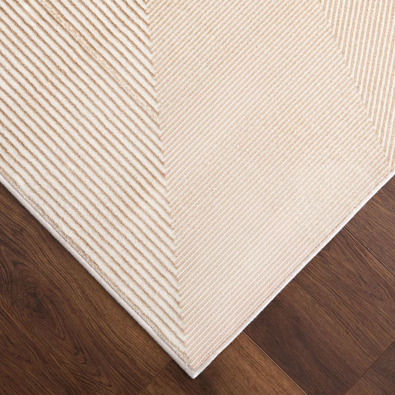 Lavin Rugs T4020 Livia 5'3" x 7'6" Geometric Rug, Cream Gold/Gold