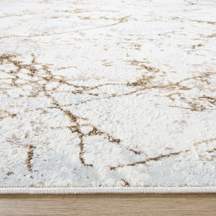 Lavin Rugs T4021 Livia 2'8" x 7'10" Striations Runner, Gold/Gold