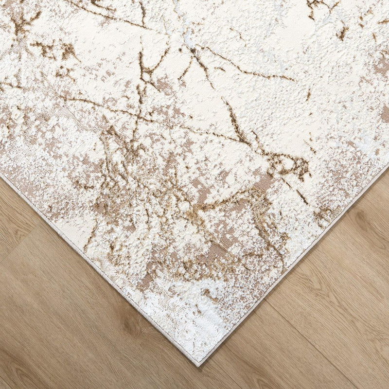 Lavin Rugs T4021 Livia 2'8" x 7'10" Striations Runner, Gold/Gold