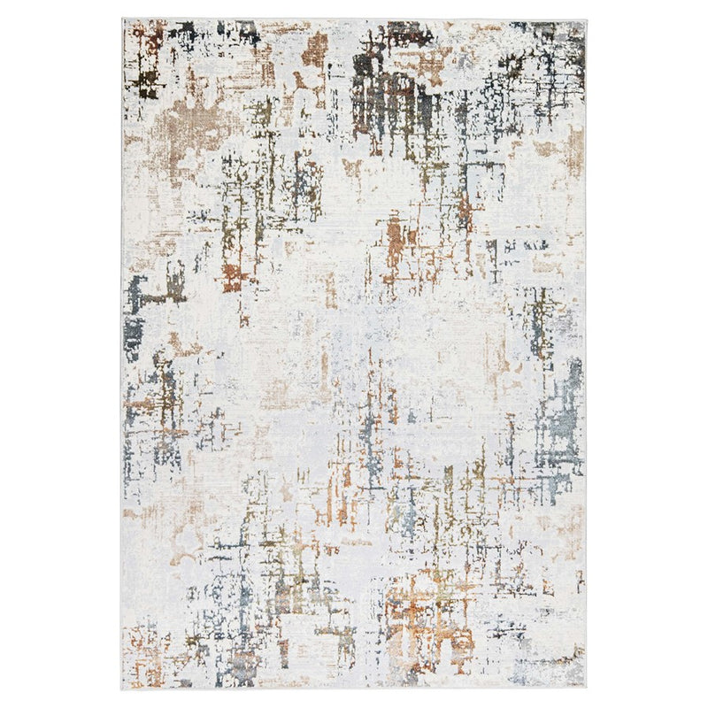 Lavin Rugs T4022 Salim 2' x 3' Painterly Rug, Grey Gold/Earth Tones - T4022-0203