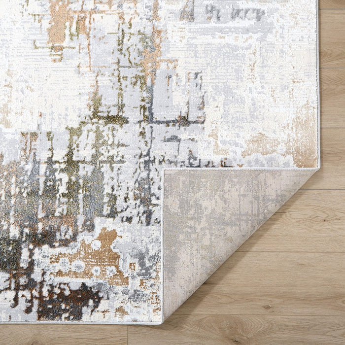 Lavin Rugs T4022 Salim 6'7" x 9'6" Painterly Rug, Grey Gold/Earth