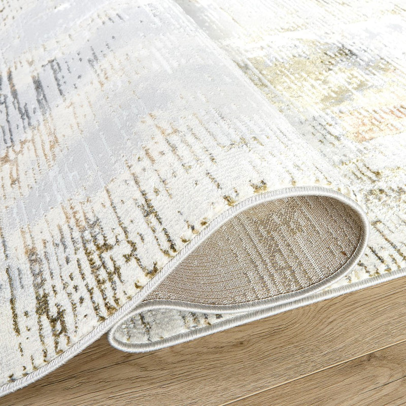 Lavin Rugs T4023 Salim 2' x 3' Painterly Rug, Grey Gold/Earth Tones