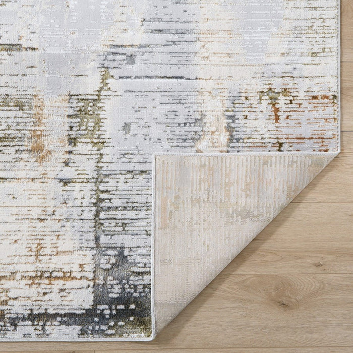 Lavin Rugs T4023 Salim 2' x 3' Painterly Rug, Grey Gold/Earth Tones