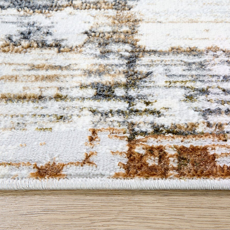 Lavin Rugs T4023 Salim 6'7" x 9'6" Painterly Rug, Grey Gold/Earth