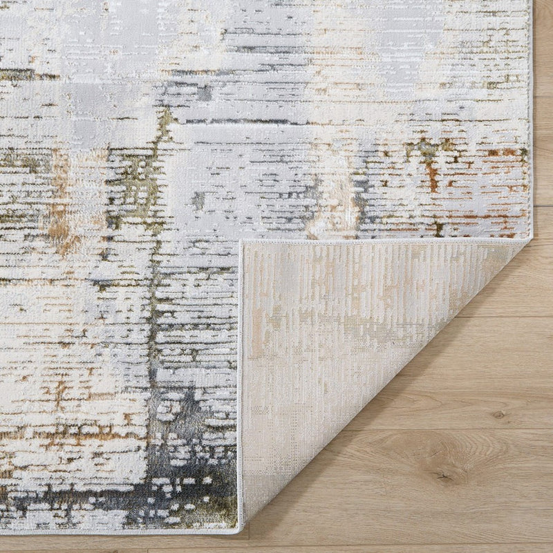 Lavin Rugs T4023 Salim 6'7" x 9'6" Painterly Rug, Grey Gold/Earth