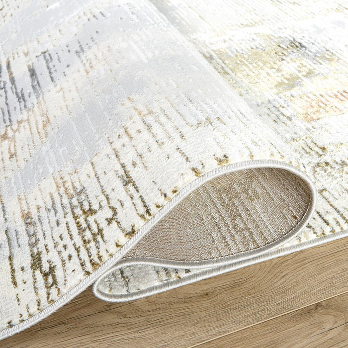 Lavin Rugs T4023 Salim 9'10" x 13'2" Painterly Rug, Grey Gold/Earth