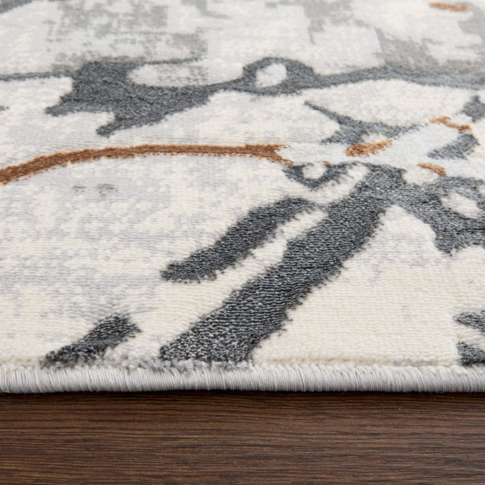 Lavin Rugs T4024 Salim 7'10" x 10'10" Striations Rug, Gold/Earth