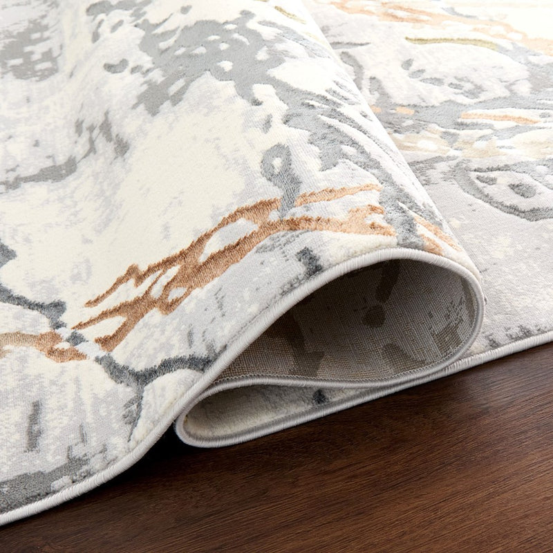 Lavin Rugs T4024 Salim 9'10" x 13'2" Striations Rug, Gold/Earth