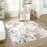 Lavin Rugs T4025 Salim 2' x 3' Painterly Rug, Grey Gold/Earth Tones