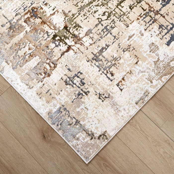 Lavin Rugs T4025 Salim 2' x 3' Painterly Rug, Grey Gold/Earth Tones