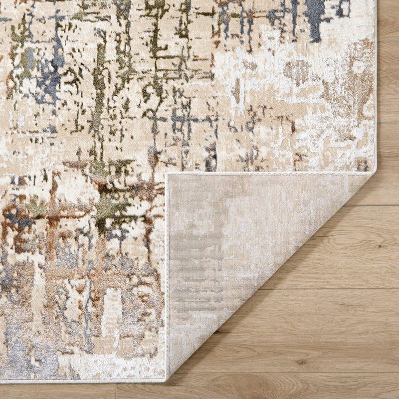 Lavin Rugs T4025 Salim 2' x 3' Painterly Rug, Grey Gold/Earth Tones