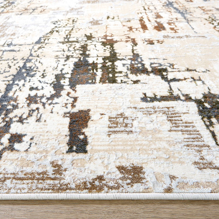 Lavin Rugs T4025 Salim 9'10" x 13'2" Painterly Rug, Grey Gold/Earth