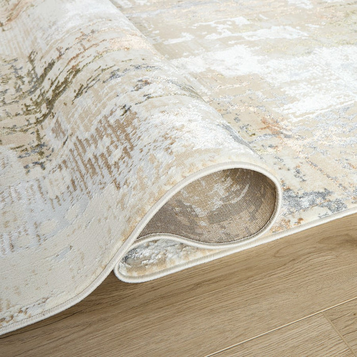 Lavin Rugs T4025 Salim 9'10" x 13'2" Painterly Rug, Grey Gold/Earth