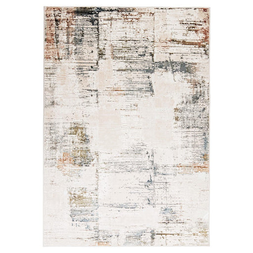 Lavin Rugs T4026 Salim 5'3" x 7'6" Painterly Rug, Grey Gold/Earth - T4026-0507