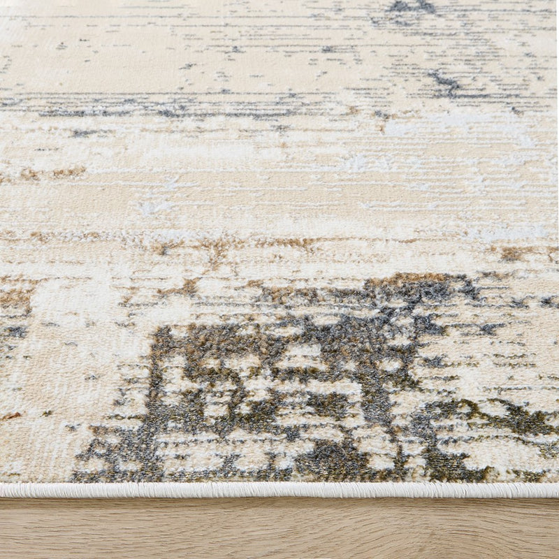 Lavin Rugs T4026 Salim 6'7" x 9'6" Painterly Rug, Grey Gold/Earth