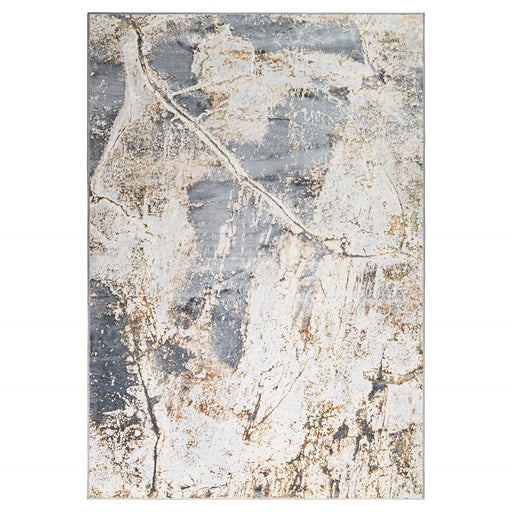 Lavin Rugs T4028 Salim 6'7" x 9'6" Painterly Rug, Grey Gold/Earth - T4028-0609