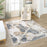 Lavin Rugs T4028 Salim 6'7" x 9'6" Painterly Rug, Grey Gold/Earth