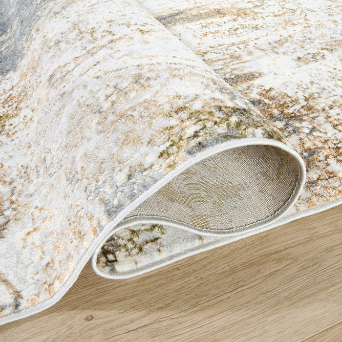 Lavin Rugs T4028 Salim 6'7" x 9'6" Painterly Rug, Grey Gold/Earth