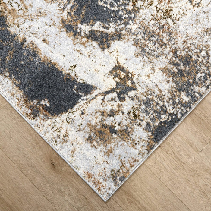 Lavin Rugs T4028 Salim 9'10" x 13'2" Painterly Rug, Grey Gold/Earth